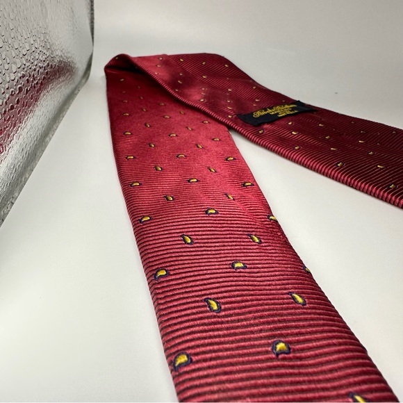 Vintage Brooks Brothers Makers Classic Silk Red Tie 60” 3.75” preppy modern - Picture 5 of 8